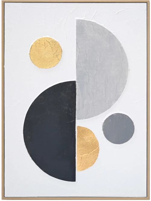 Πίνακας σε καμβά Geometric I Inart 52x4.5x72εκ