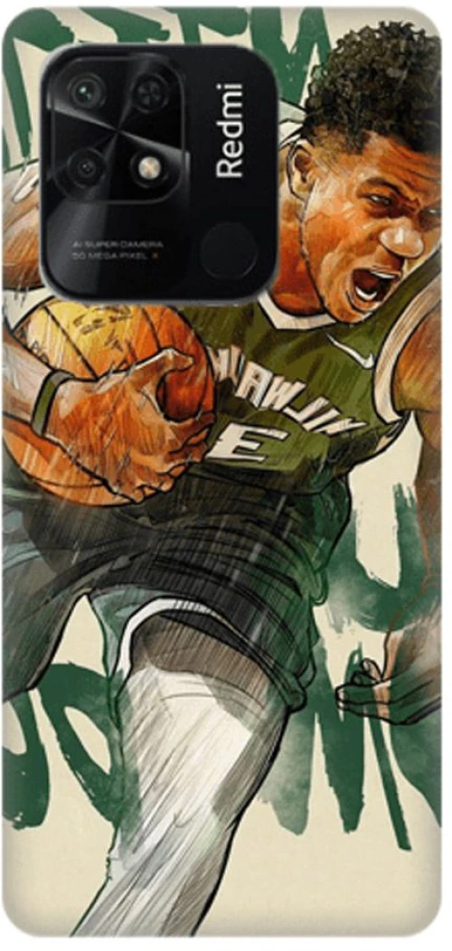 Giannis Silicone case Θήκη για Xiaomi Redmi 10c green-white