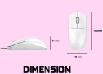 ALCATROZ USB HR OPTICAL MOUSE 1600CPI ASIC ONE WHITE