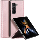 Dux Ducis Bril Wallet Flip Leather Θήκη για Samsung Galaxy Z Fold 5 5G - Ροζ