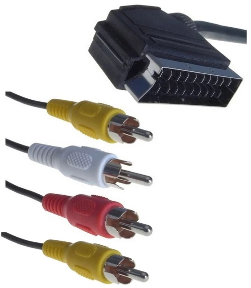 Καλώδιο SCART σε 4 x RCA 1.5 μέτρα