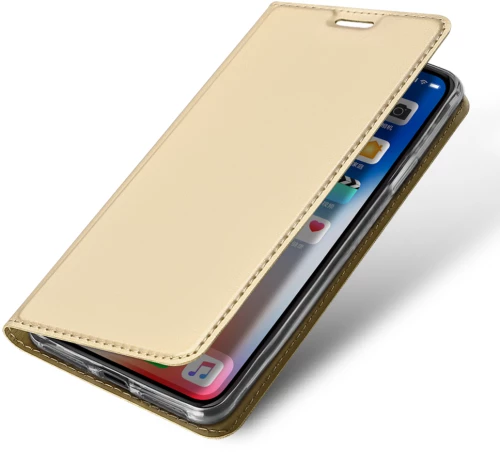 Θήκη DUX Premium Book για iPhone XR - Χρυσή