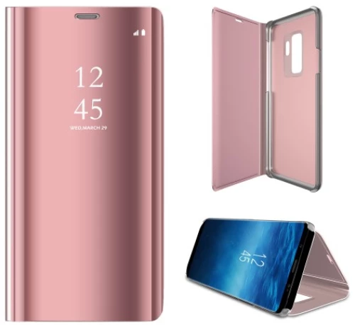 Θήκη Clear View για Huawei Nova 5T / Honor 20 - Ροζ Χρυσό