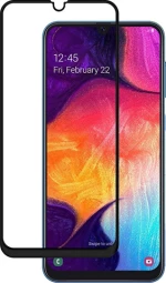 FULL GLUE Tempered Glass για Samsung Galaxy A20s - Μαύρο Πλαίσιο