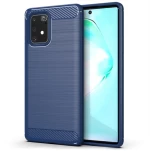 Θήκη TPU Σιλικόνης Carbon Fiber για Samsung Galaxy S10 Lite - Μπλε