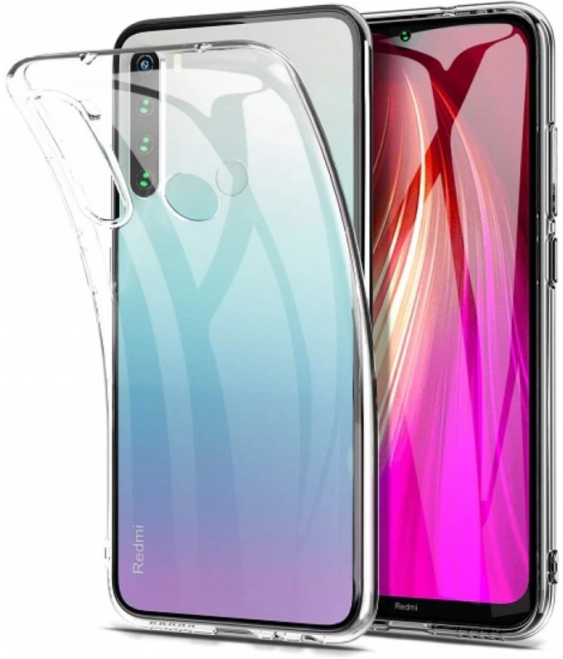 Θήκη TPU Σιλικόνης 1 mm για Redmi Note 8 - Διάφανη