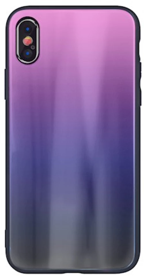Θήκη Aurora Glass για iPhone 11 Pro - Μαύρο Ροζ