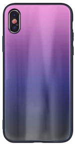 Θήκη Aurora Glass για iPhone 11 Pro - Μαύρο Ροζ