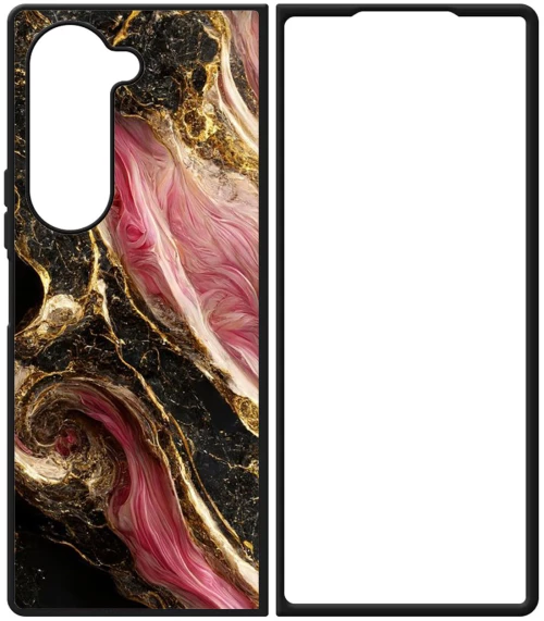 Marble Black-Pink Θήκη για Samsung Galaxy Z Fold 5
