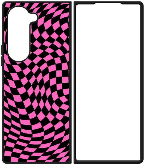 Black and Pink Pattern Θήκη για Samsung Galaxy Z Fold 5