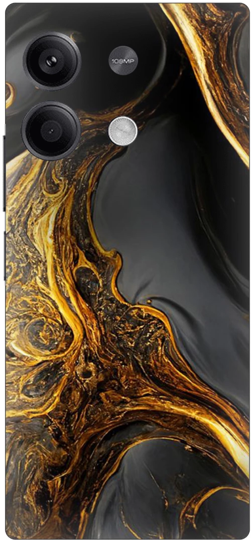 Marble Black-Gold Θήκη για Xiaomi Redmi Note 13 Pro 5G