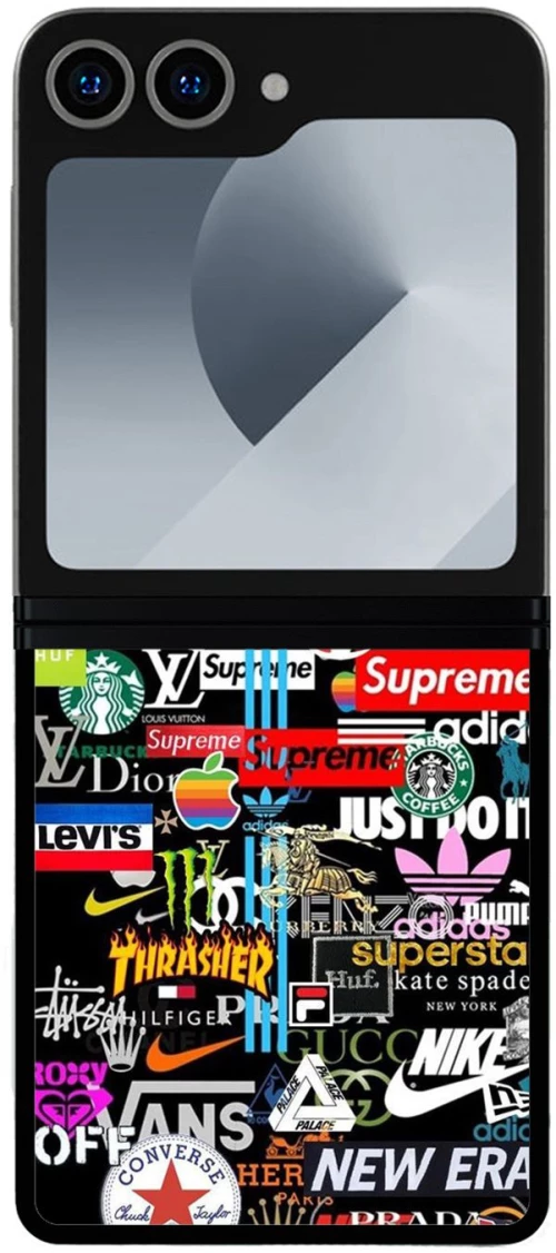 Stickers Brands Desing 2 Θήκη για Samsung Galaxy Z Flip 6