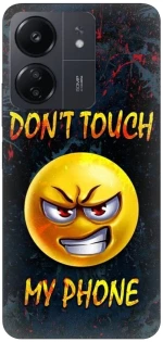 Don't Touch My Phone Emoji Silicone Case θήκη για Xiaomi Redmi 13C 5G