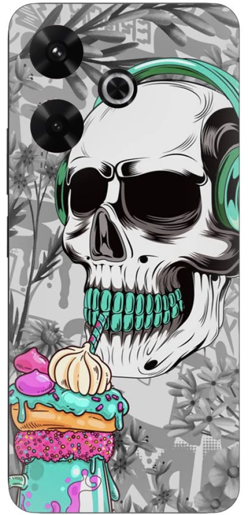 Skull Silicone Case θήκη για Xiaomi Redmi 13 4G