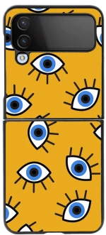 Premium Protective Hard Case Eyes Θήκη για Samsung Galaxy Z FLIP 4 Black