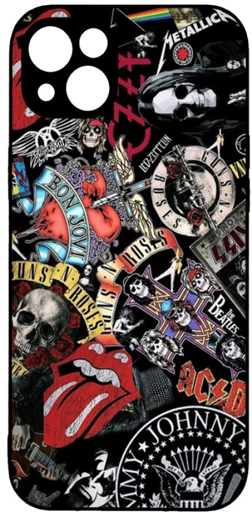 ROCK BANDS Premium Protective Hard Case black Θήκη για iPhone 15 plus