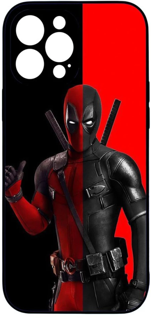 wade wilson Premium Protective Hard Case black Θήκη για iPhone 14 pro max red-black