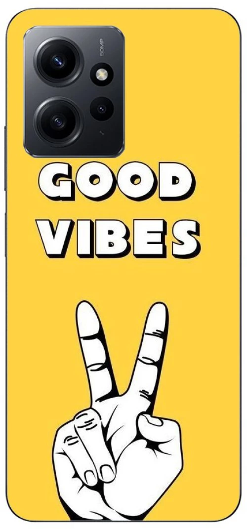 YELLOW GOOD VIBES Silicone Case θήκη για Xiaomi Redmi note 12 4g