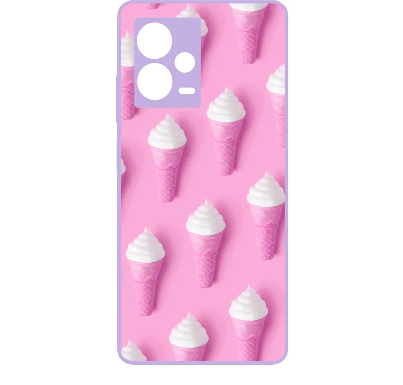 Ice cream Premium Protective Hard Case Purple Θήκη για Xiaomi Redmi Note 12 5G