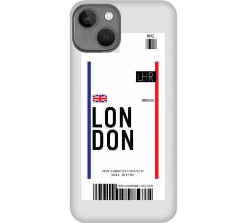 Travel To London Silicone Διαφανη Θήκη για iPhone 14 plus