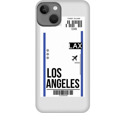 Travel To Los Angeles Silicone Διαφανη Θήκη για Iphone 13