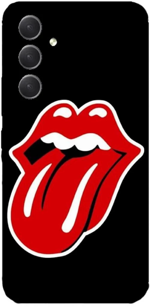 Rolling Stones Silicone Case θήκη για Samsung Galaxy A34 5g red
