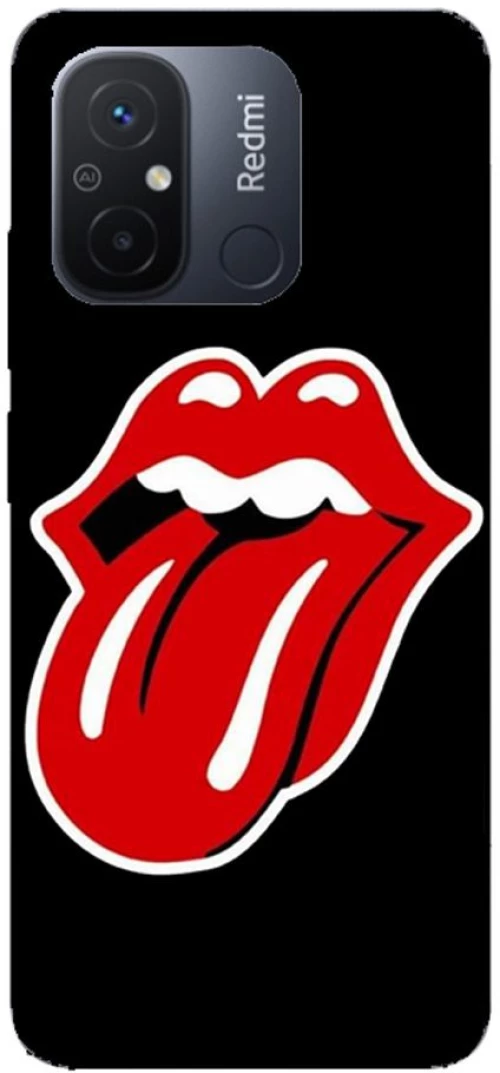 Rolling Stones Silicone case Θήκη για Xiaomi Redmi 12C red