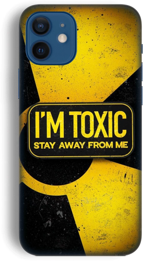 i'm toxic Silicone case Θήκη για Iphone 11 yellow