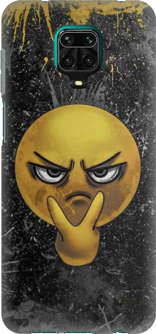 i see you emoji Silicone case Θήκη για XIAOMI Redmi NOTE 9S / 9 Pro / 9 Pro Max yellow