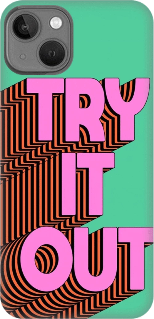 Try it out Silicone case Θήκη για iPhone 14 green