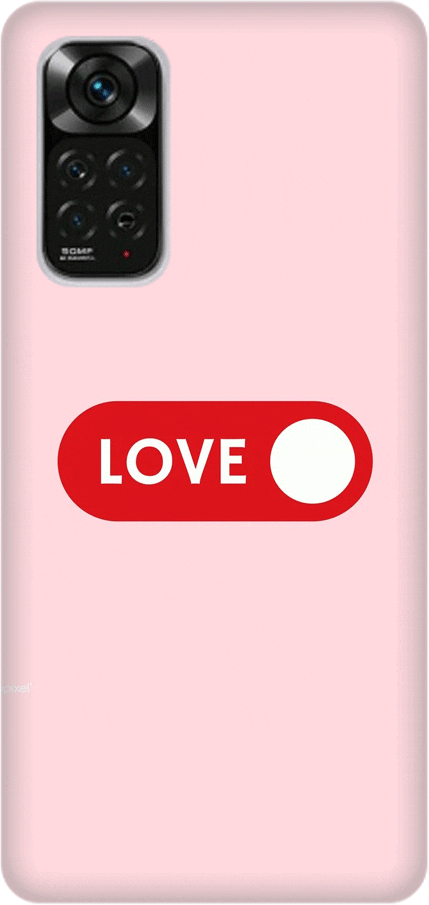 love Silicone case Θήκη για Xiaomi Redmi Note 11 Pro / Note 11 Pro 5G red