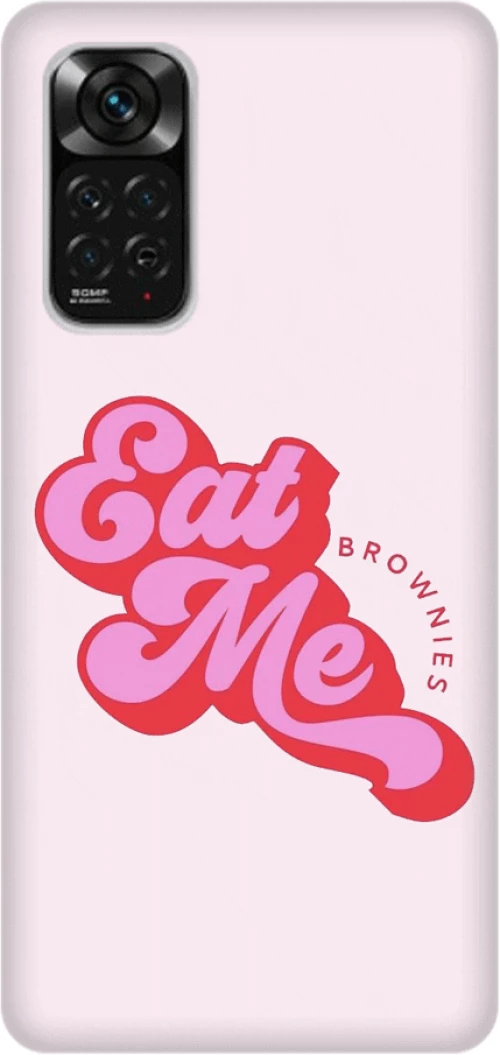 eat me Silicone case Θήκη για Xiaomi Redmi Note 11/11S 4G red