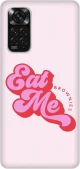 eat me Silicone case Θήκη για Xiaomi Redmi Note 11/11S 4G red