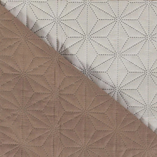 Κουβερλί Μονό (160x240) Stellar Εκρού-Καφέ Borea