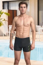 Ανδρικό μαγιό boxer D15470 - ΜΑΥΡΟ