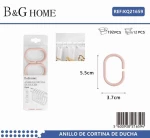 502050 ΚΡΙΚΟΙ ΚΟΥΡΤΙΝΑΣ ΜΠΑΝΙΟΥ - LIGHT PINK - 21659