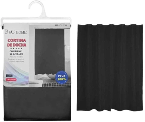 502249 ΚΟΥΡΤΙΝΑ ΜΠΑΝΙΟΥ - BLACK - 1.8X2M - 25762