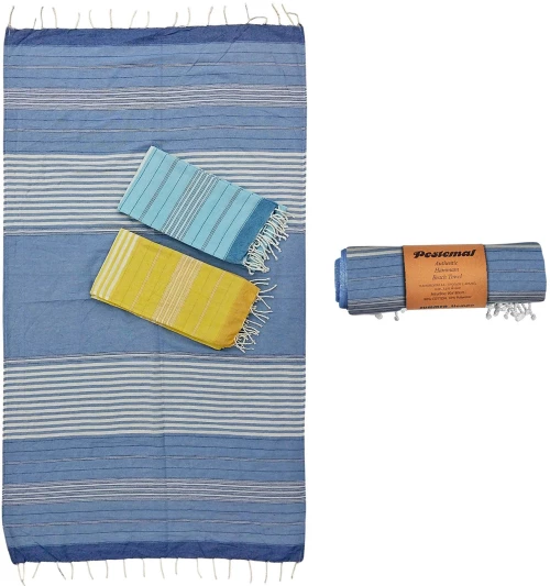 Πετσέτα θαλάσσης Pestemal ~280g 90x180cm SummerTiempo 623190 γαλάζιο