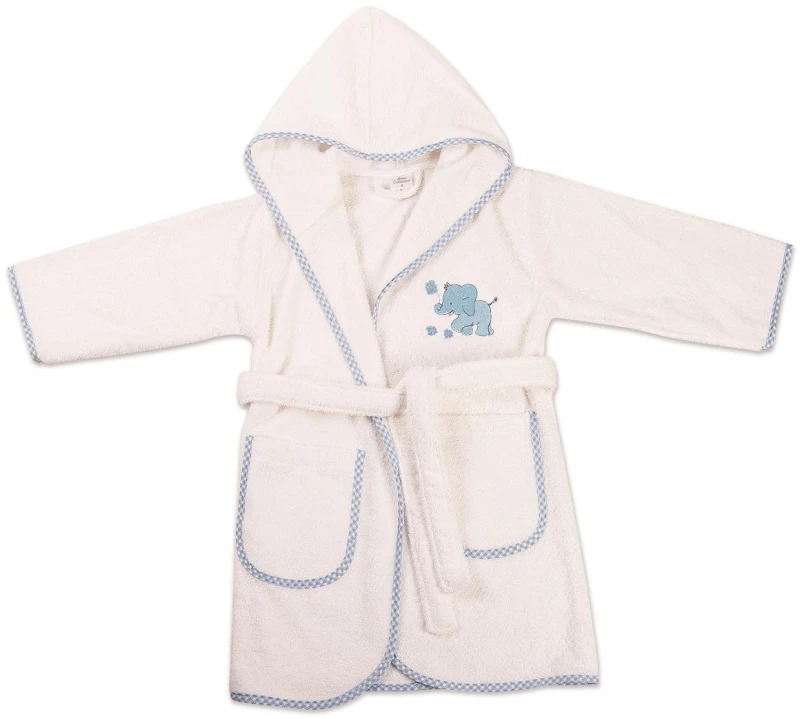 ΜΠΟΥΡΝΟΥΖΙ Παιδικό Cotton 100% SIZE:04 ΕΛΕΦΑΝΤΑΚΙ 18 ΛΕΥΚΟ/ΣΙΕΛ - Νο 04