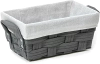 Καλάθι Αποθήκευσης Γκρι Polyester 28x17x13cm - -
