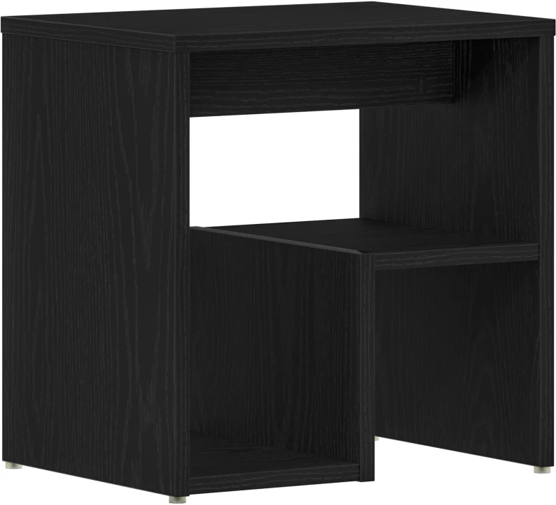 vidaXL Κομοδίνα 2 τεμ Μαύρο Δρυς 40x30x40 εκ Σαουνά ξύλο