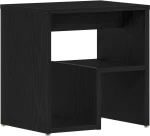 vidaXL Κομοδίνα 2 τεμ Μαύρο Δρυς 40x30x40 εκ Σαουνά ξύλο