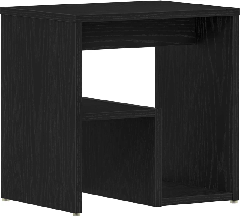 vidaXL Κομοδίνα 2 τεμ Μαύρο Δρυς 40x30x40 εκ Σαουνά ξύλο