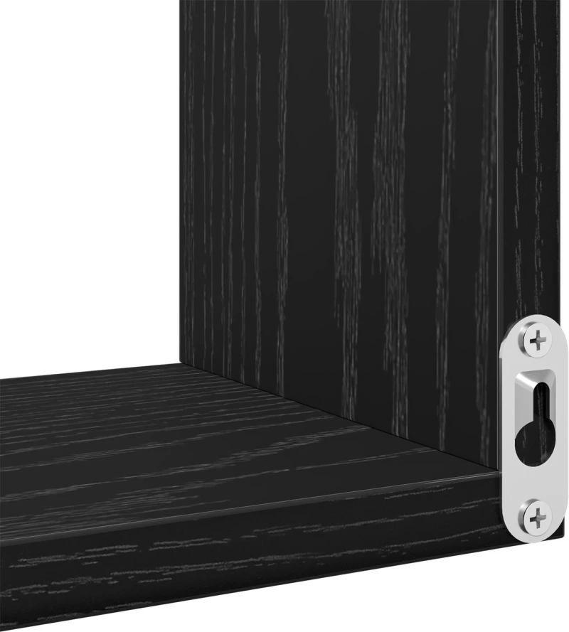 Ράφι Γωνίας vidaXL Μαύρο Δρυς 40x40x49,5 εκ. Ξύλο επεξεργασμένο