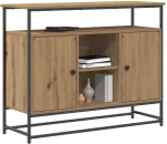 vidaXL Κονσόλα Artisan Oak 100x35x80 cm Κατασκευασμένο ξύλο και Ατσάλι