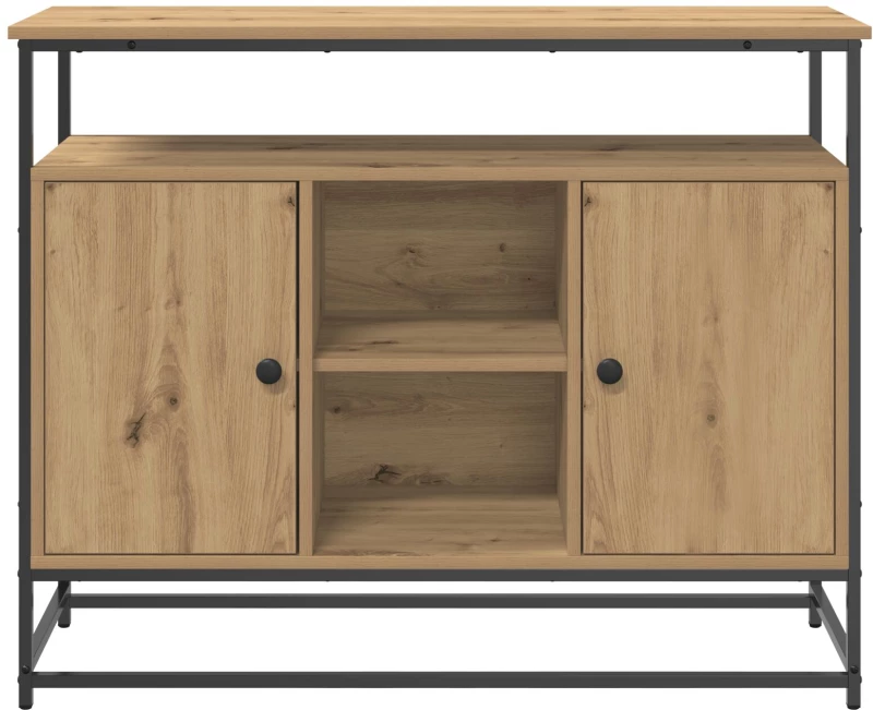 vidaXL Κονσόλα Artisan Oak 100x35x80 cm Κατασκευασμένο ξύλο και Ατσάλι