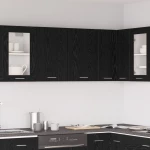 vidaXL Μαύρο Διπλό Ντουλάπι - 80x31x60 εκ - Κατασκευασμένο από Επεξεργασμένο Ξύλο