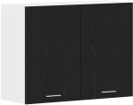 vidaXL Μαύρο Διπλό Ντουλάπι - 80x31x60 εκ - Κατασκευασμένο από Επεξεργασμένο Ξύλο