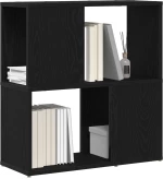 vidaXL Ράφι Βιβλιοθήκης σε Μαύρη Δρυς 60x24x63 εκ. από Επεξεργασμένο Ξύλο