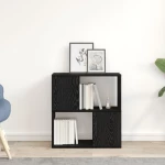 vidaXL Ράφι Βιβλιοθήκης σε Μαύρη Δρυς 60x24x63 εκ. από Επεξεργασμένο Ξύλο